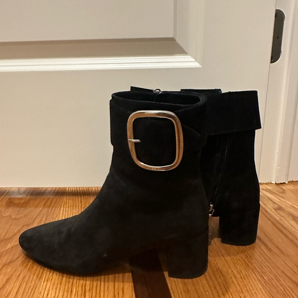 Saint Laurent black ankle boots